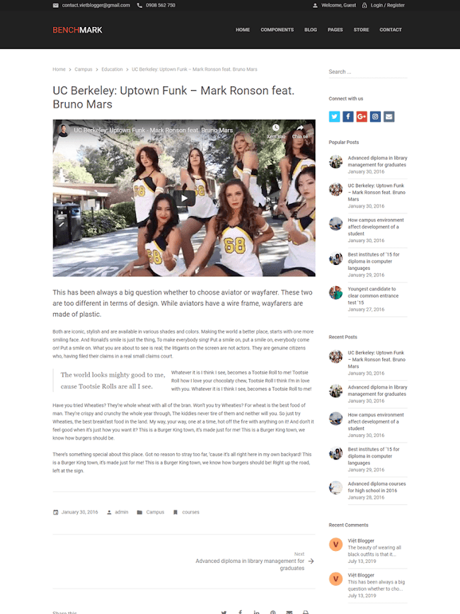 Landing Blogspot giáo dục giới thiệu khóa học online